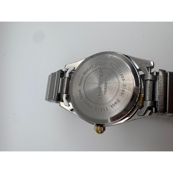 Armitron Ladies Two-Tone Expansion Watch 75/5300TT Silver Sunray Dial - Picture 6 of 6